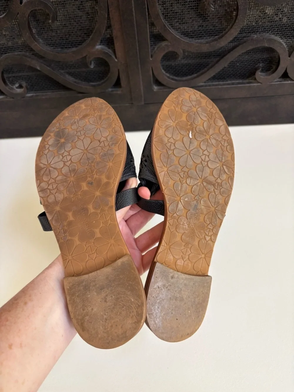 Kate Spade Claire Leather Boho Tassle Sandals 7.5 Festival